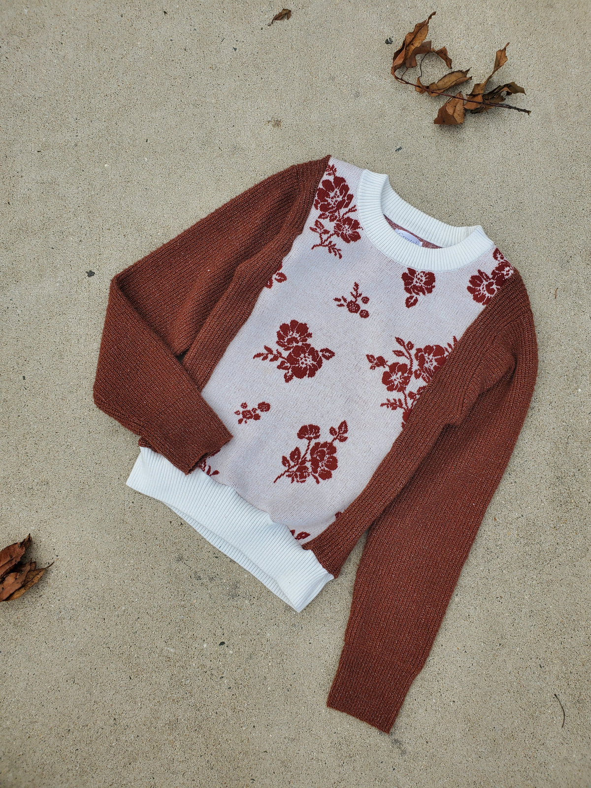 Rust Garden Sweater Rework Youth (6-8)