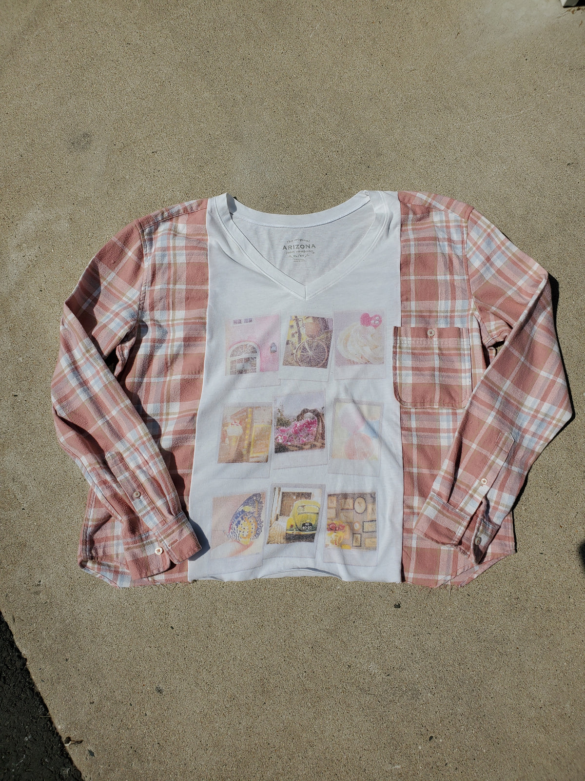 Soft Summer Polaroid Campfire Tee