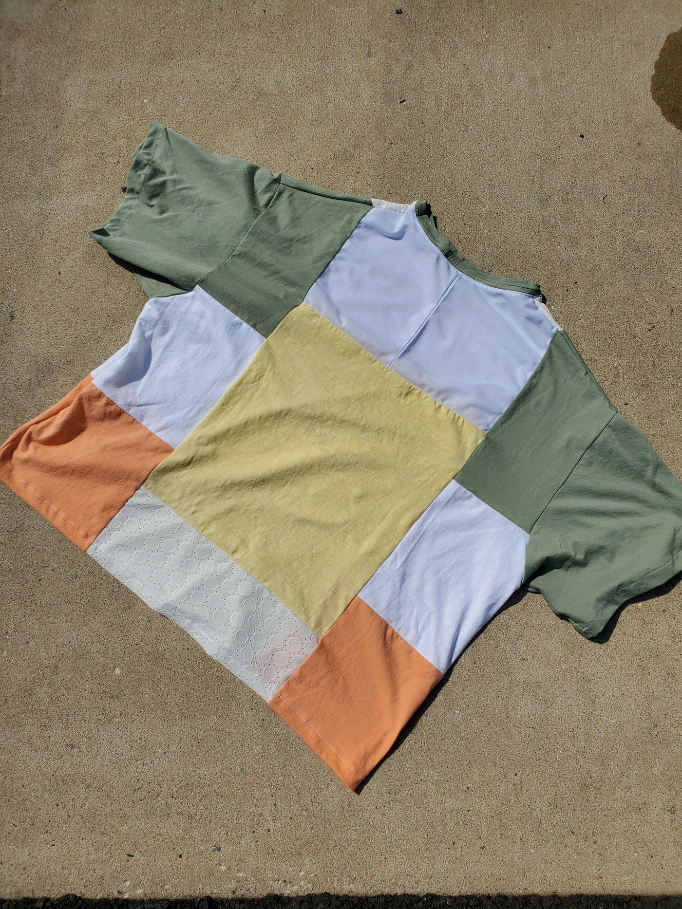 Sunlit Harvest Patchwork Tee