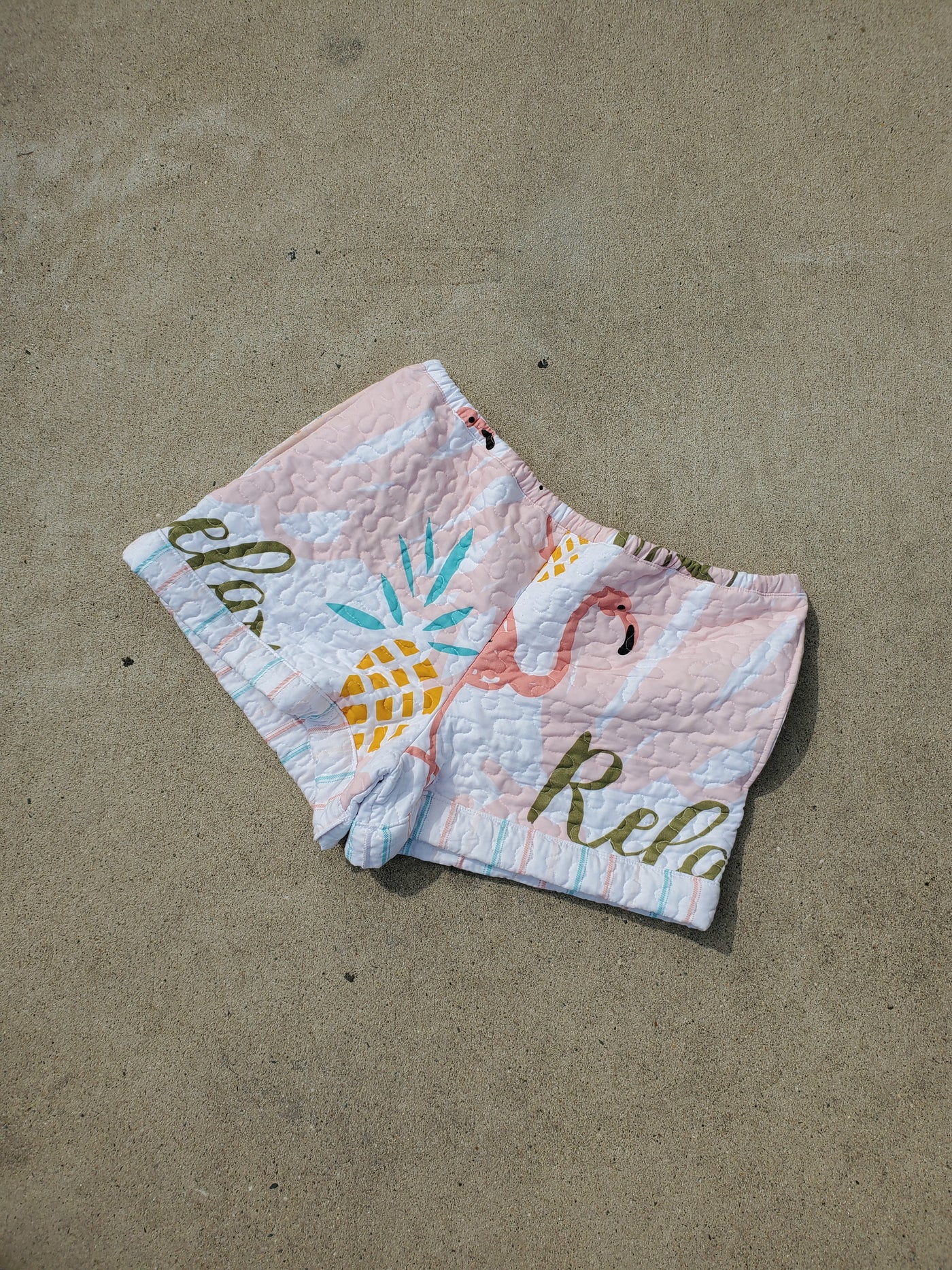 Paradise Postcard Quilted Shorts