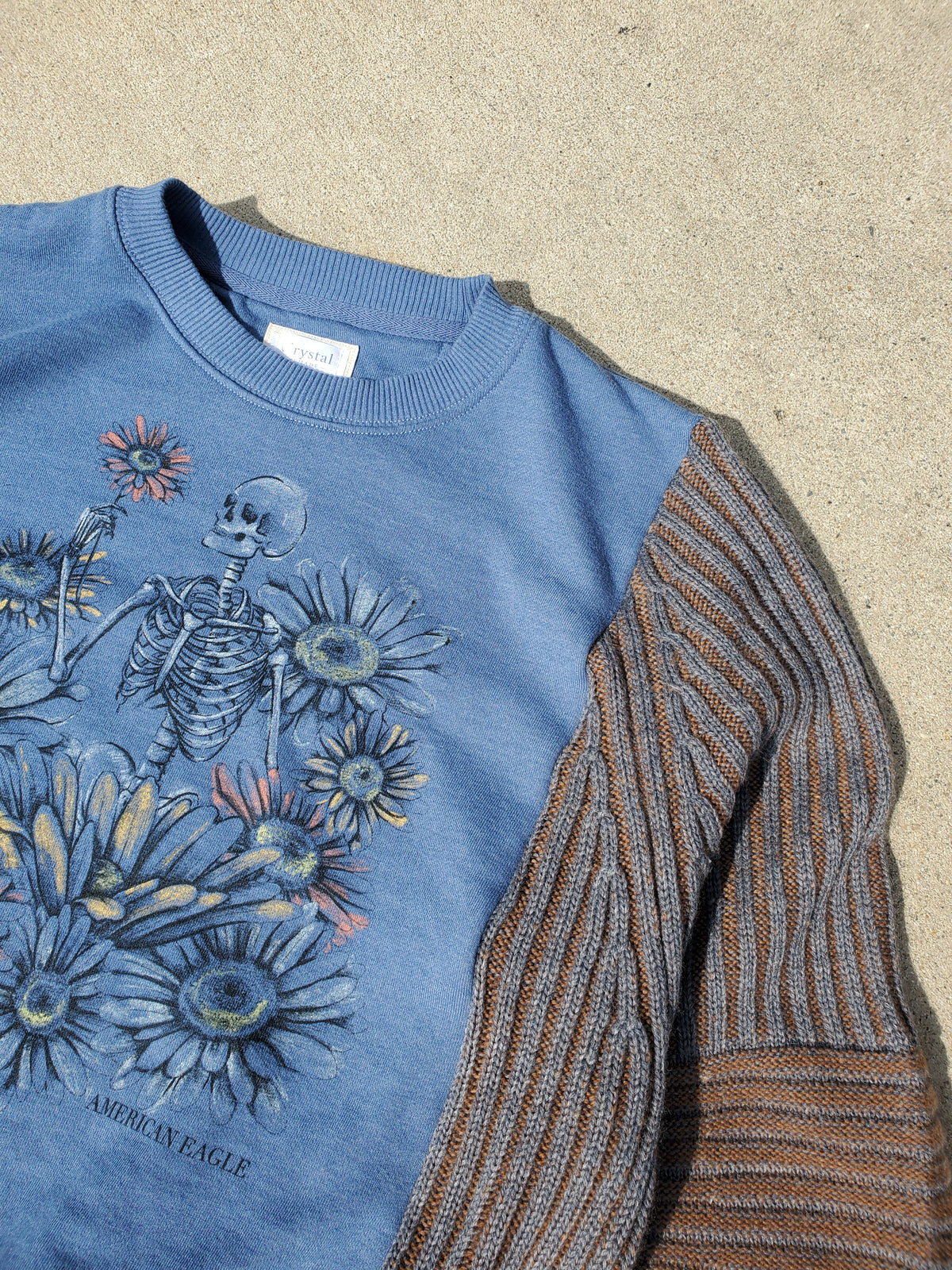 Skeleton Season Sweater Rework (fits up to M)