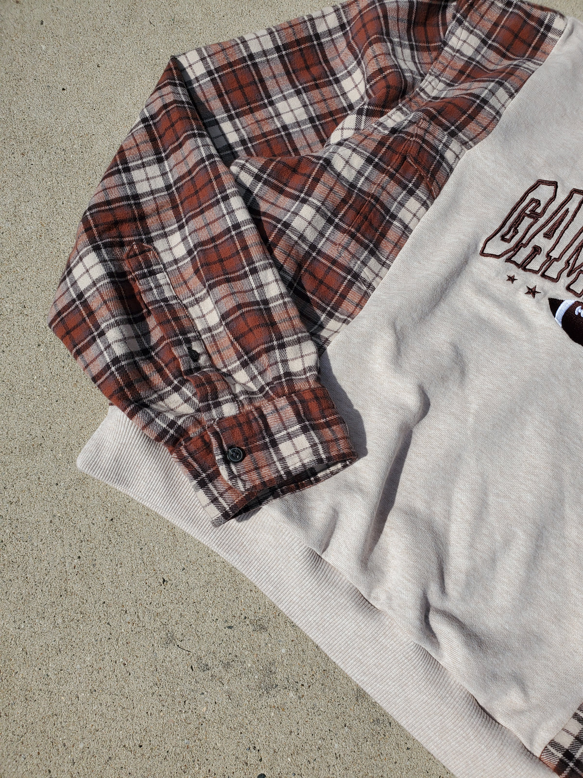 Field & Flannel Sweater Rework (fits up to XL)