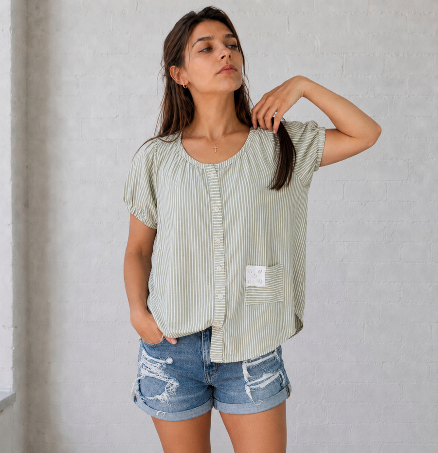 Worn Stars & Summer Skies Top