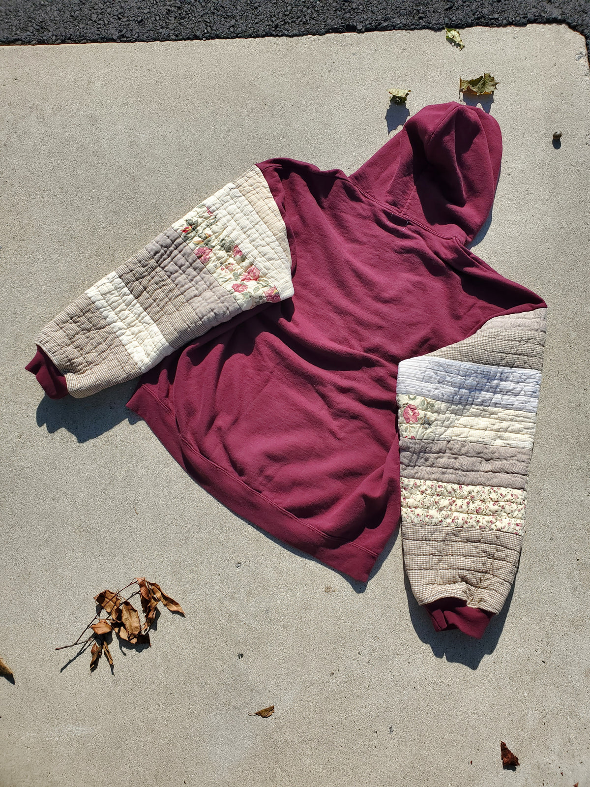 Bat & Bloom Quilted Hoodie (fits up to XL)