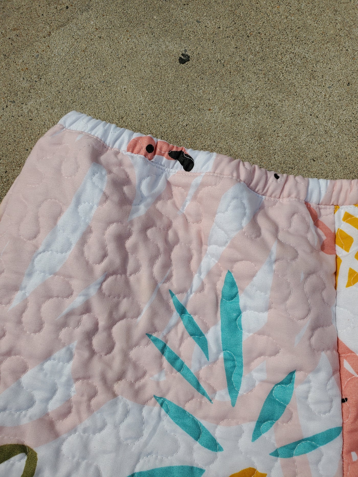 Paradise Postcard Quilted Shorts