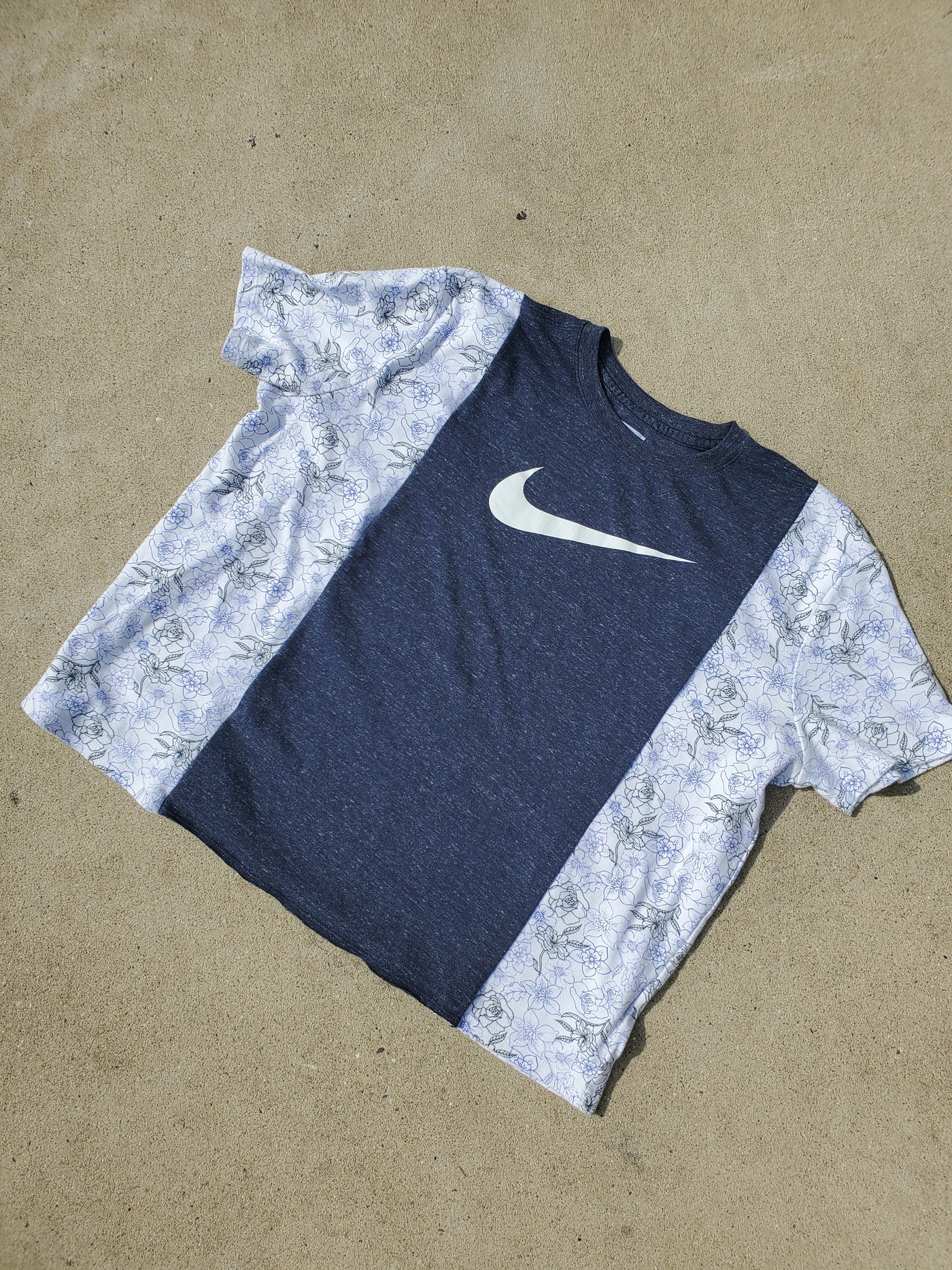 Navy Bloom Mommy & Me Tee Set