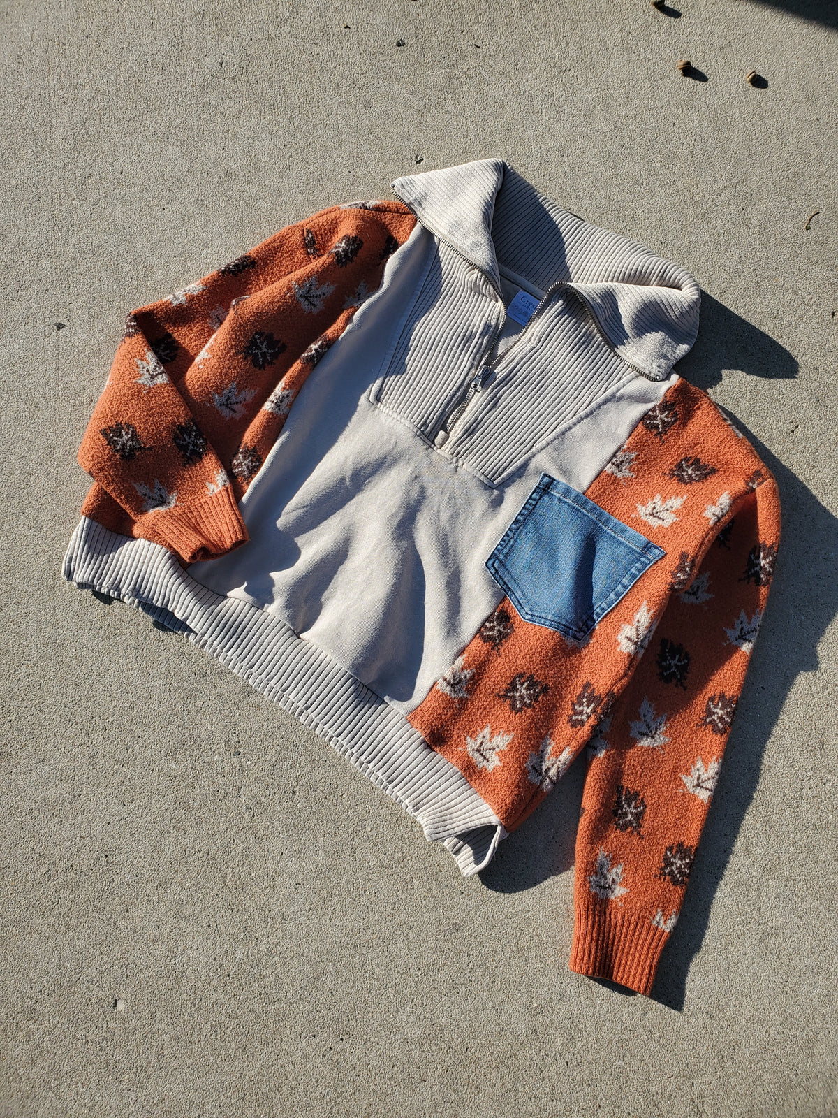 Autumn Leaves Sweater Zip (fits up to M)
