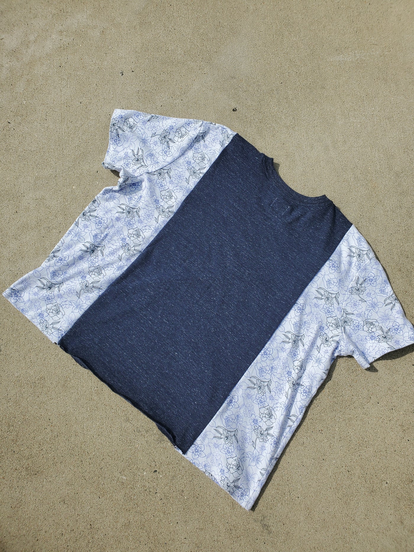 Navy Bloom Mommy & Me Tee Set
