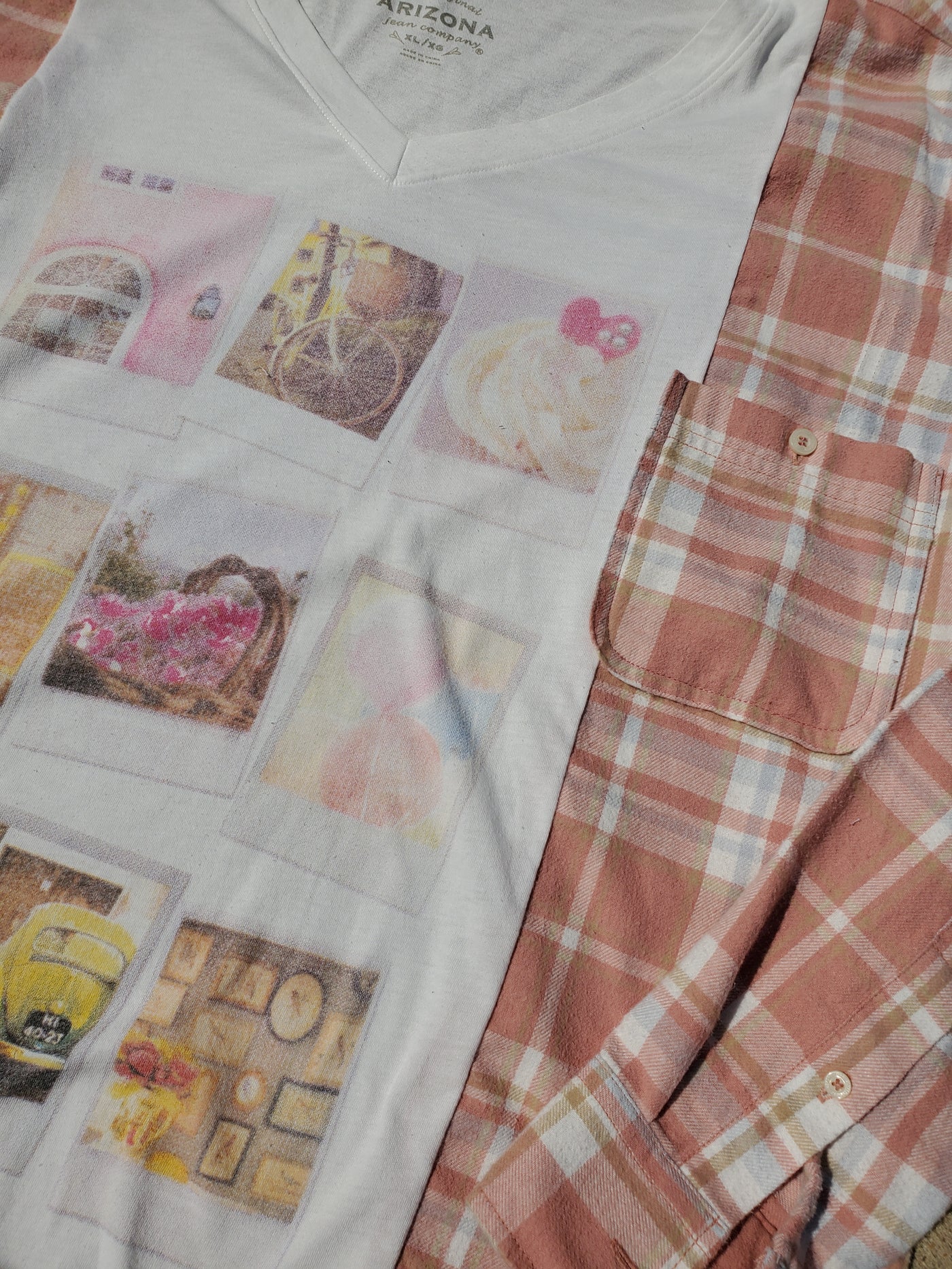 Soft Summer Polaroid Campfire Tee
