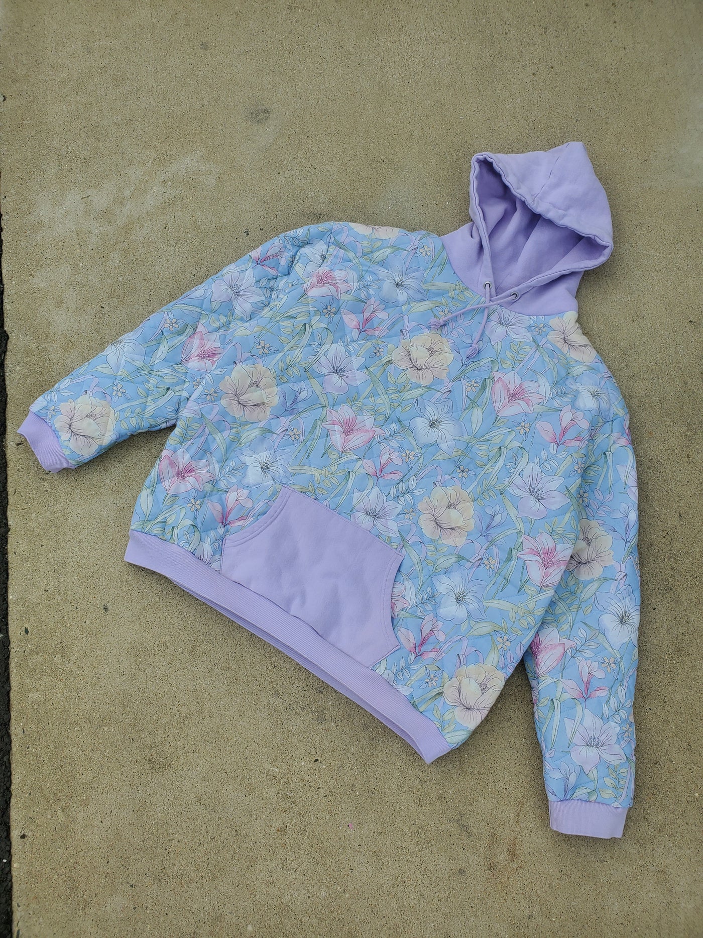 Blossom Breeze Quilted Hoodie