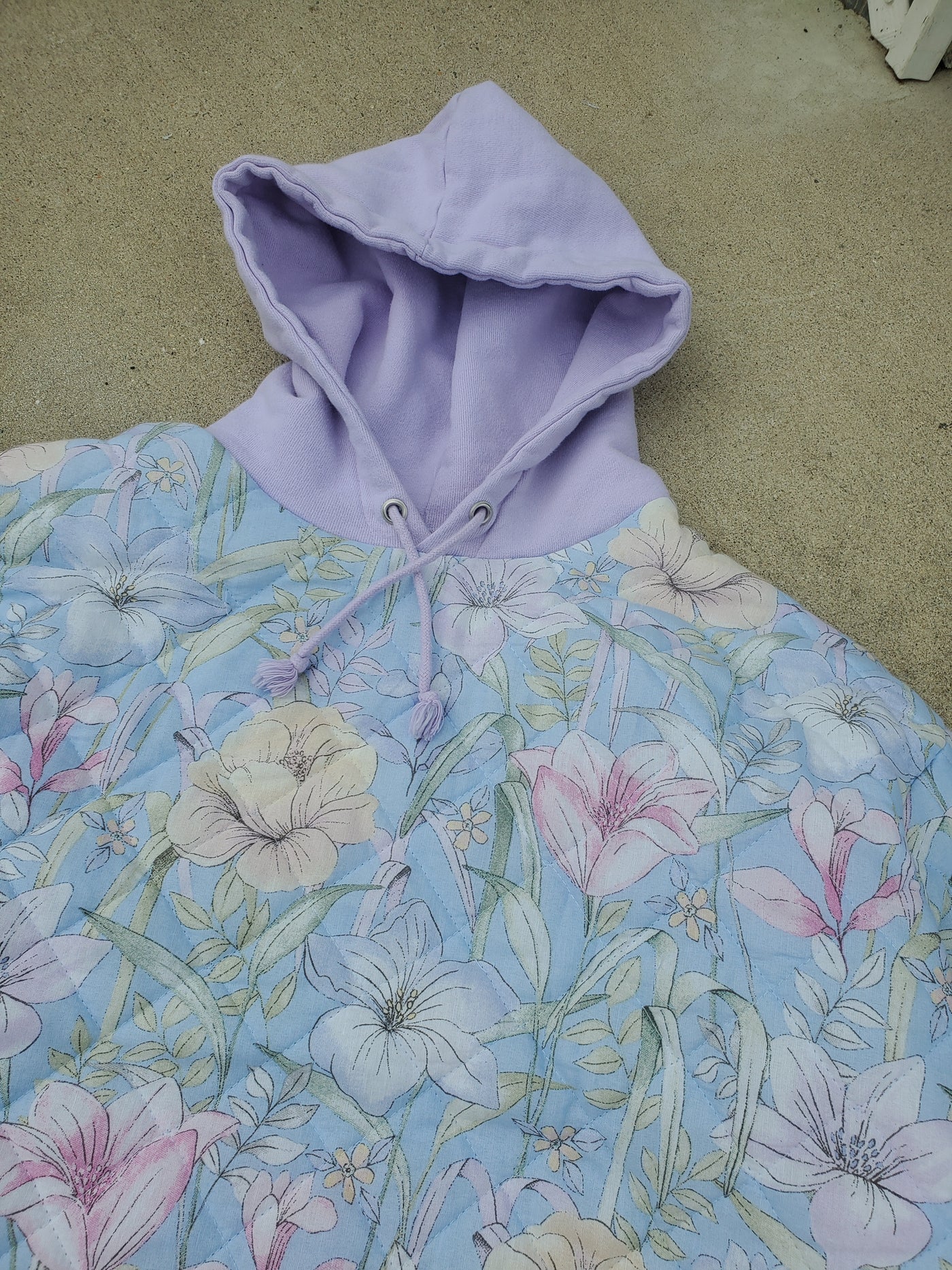 Blossom Breeze Quilted Hoodie