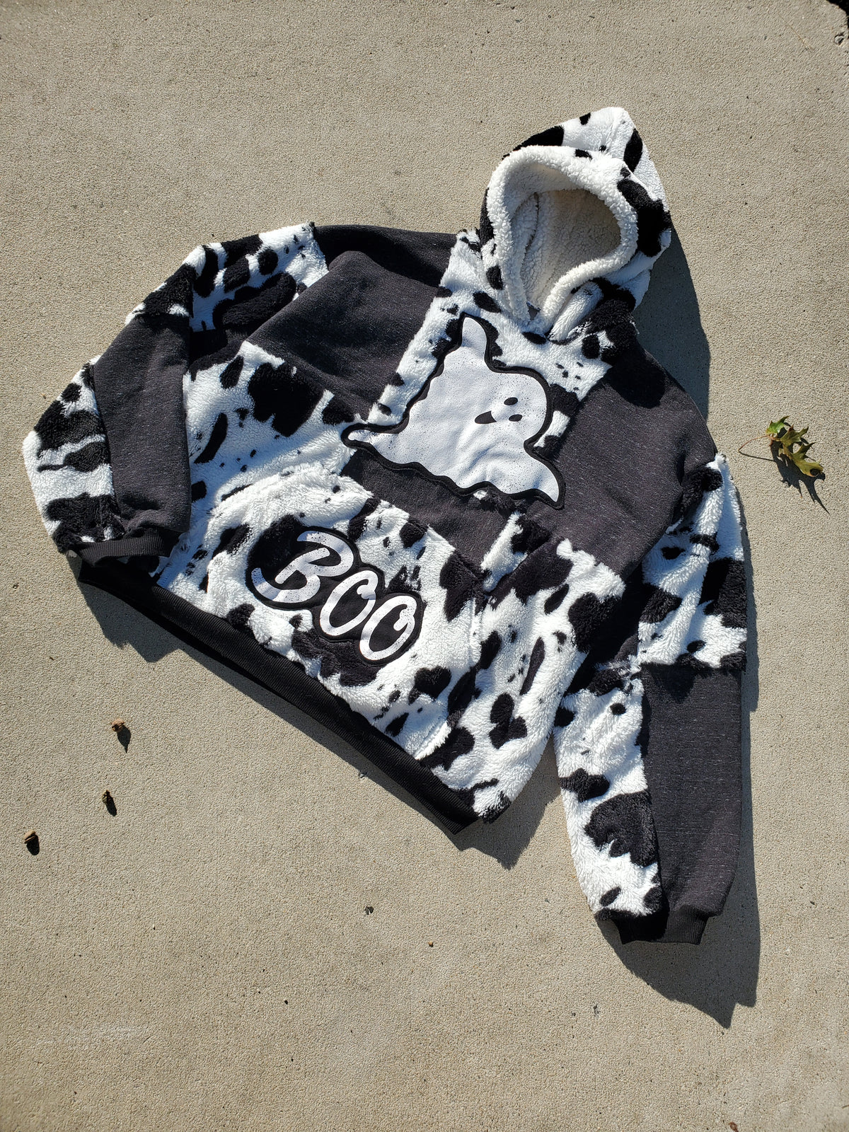 Boo & Moo Patchwork Hoodie (fits up to XL)