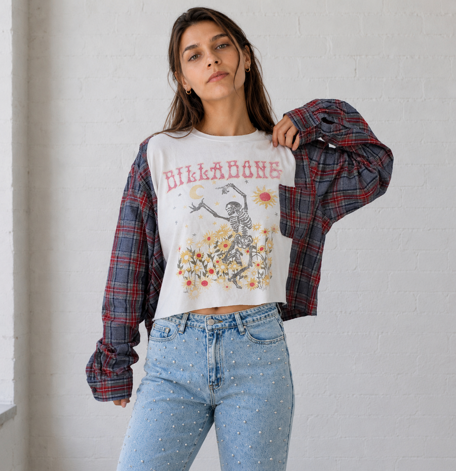 Ghostflower Trail Crop Tee (up to XXL)
