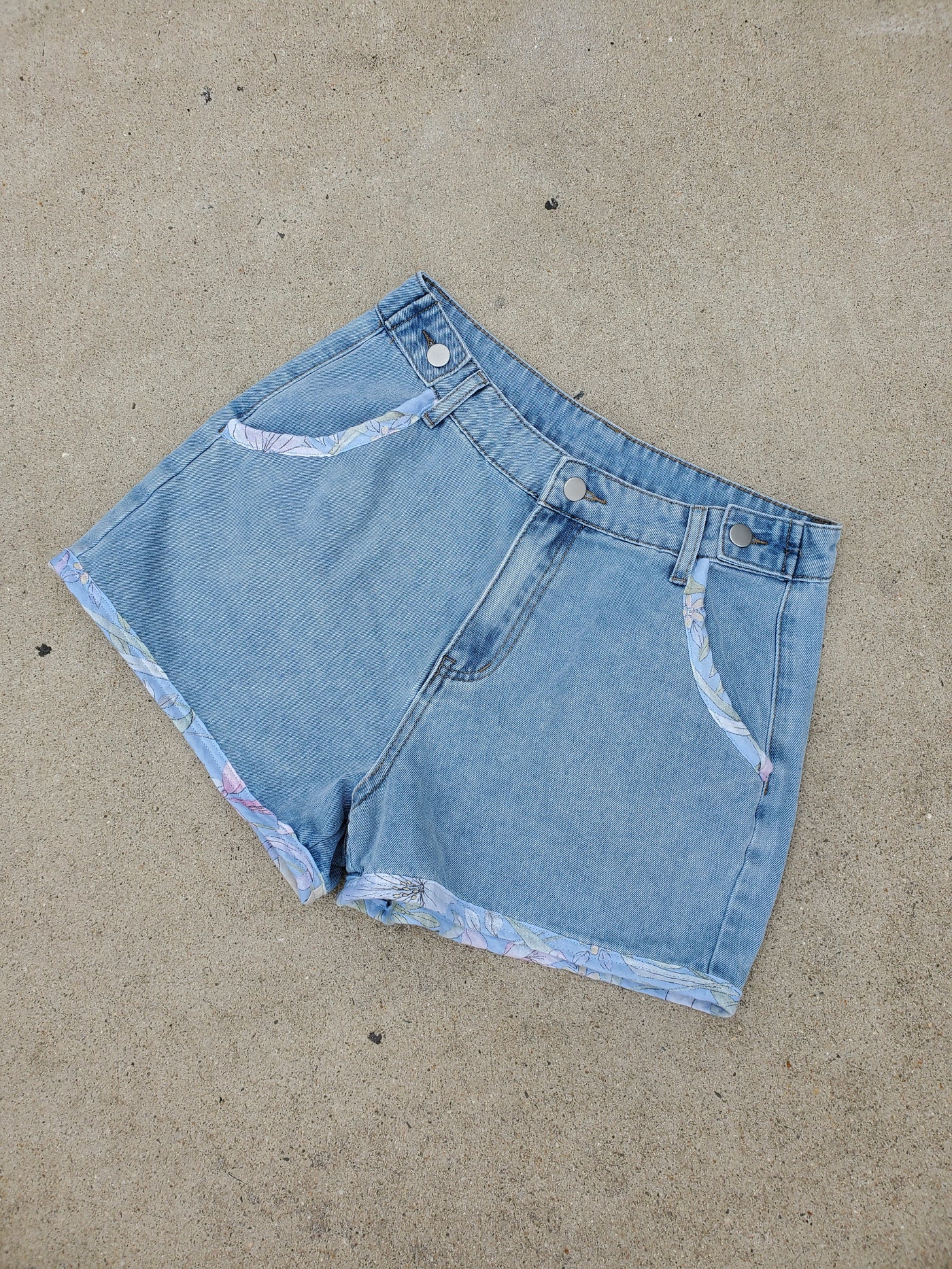 Pocketful of Petals High Waisted Shorts