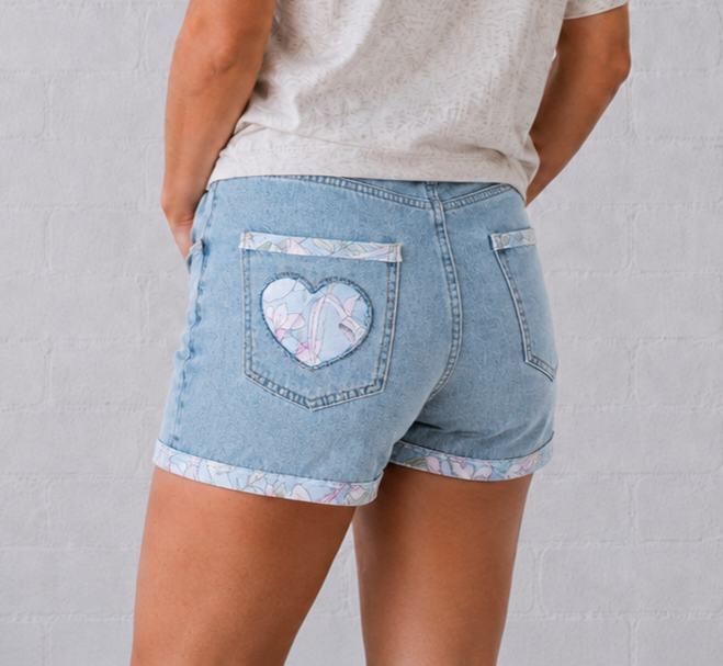 Pocketful of Petals High Waisted Shorts