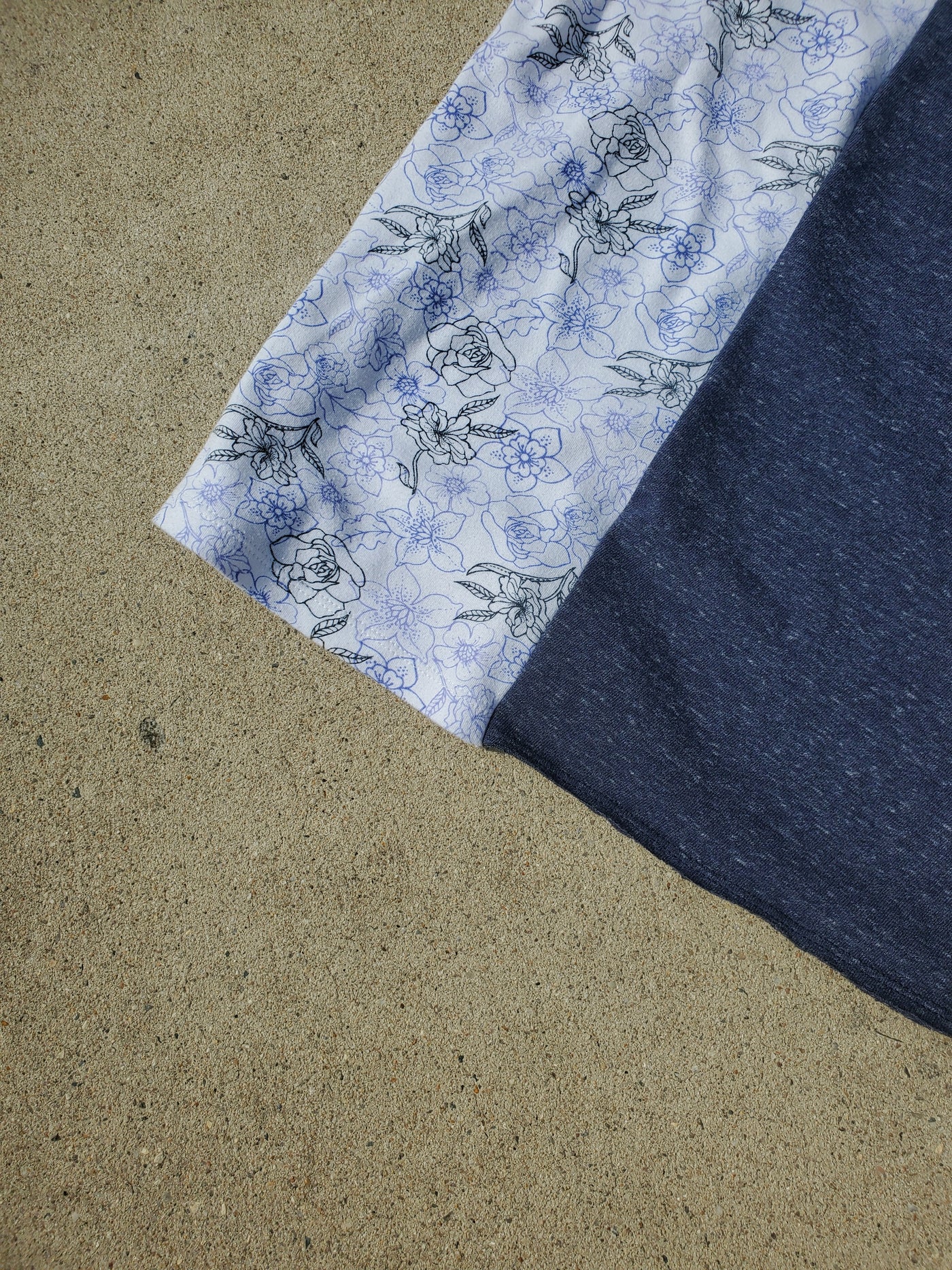 Navy Bloom Mommy & Me Tee Set