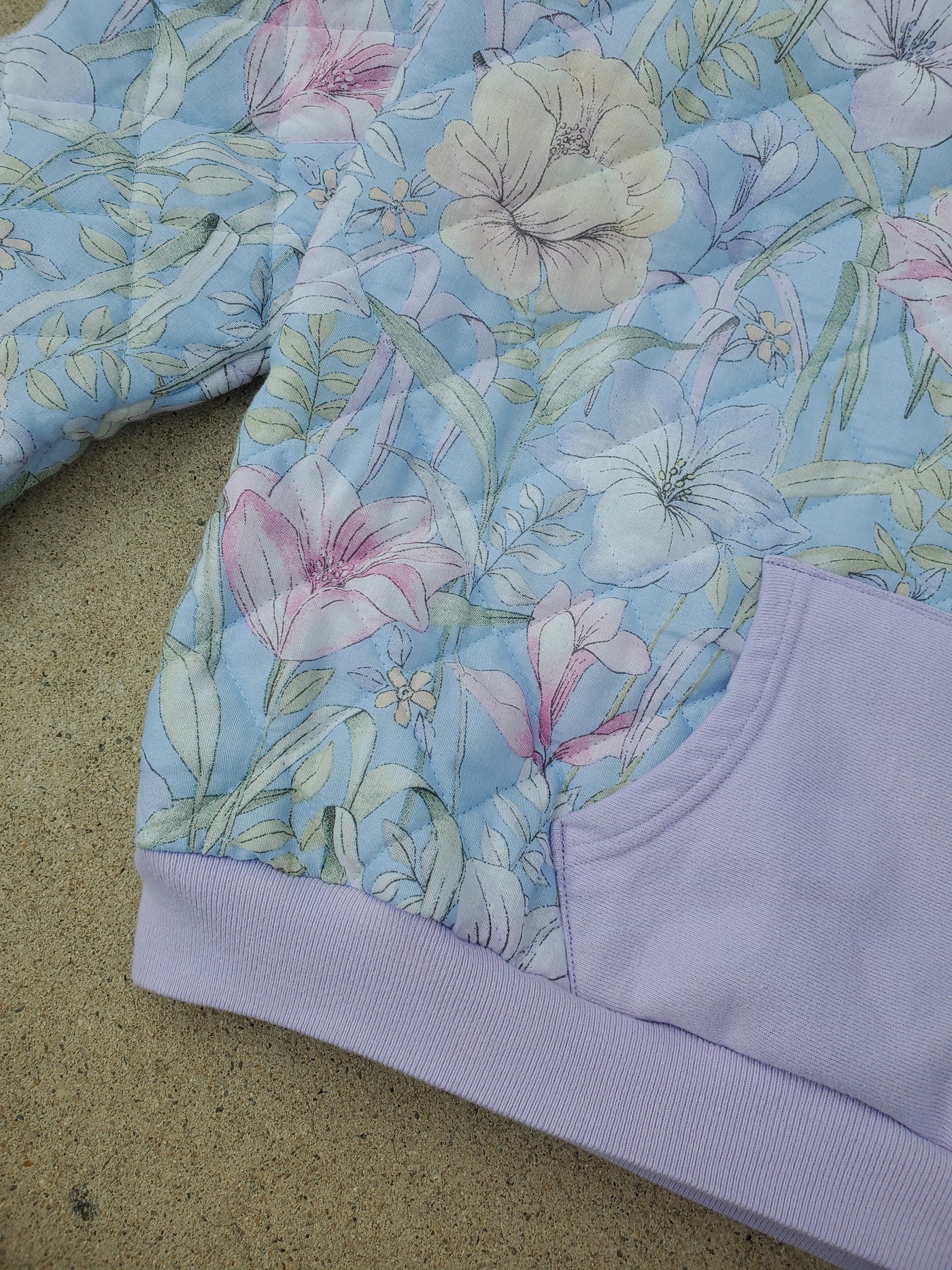Blossom Breeze Quilted Hoodie