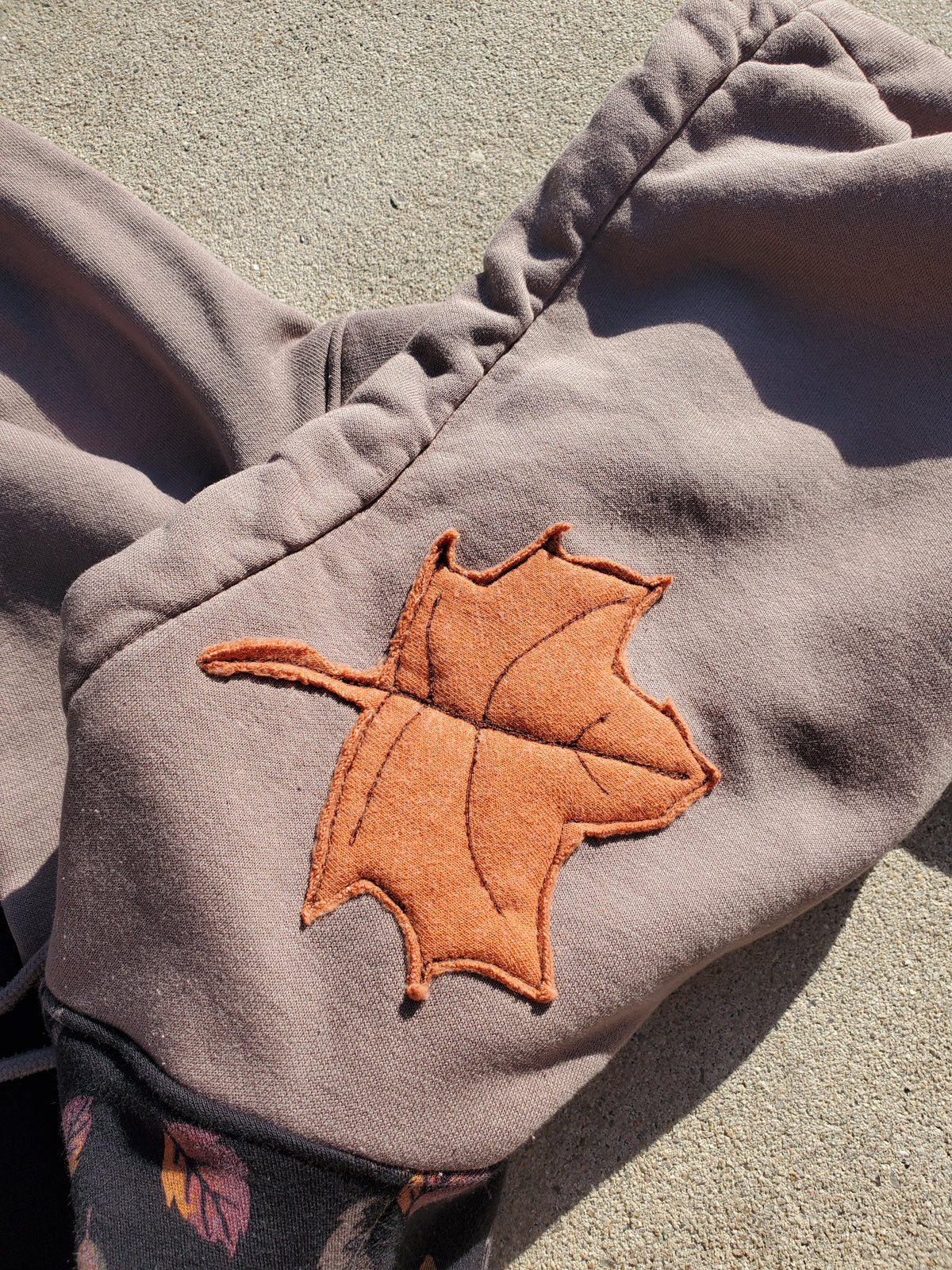 October Woods  Patchwork Hoodie (fits up to XL)