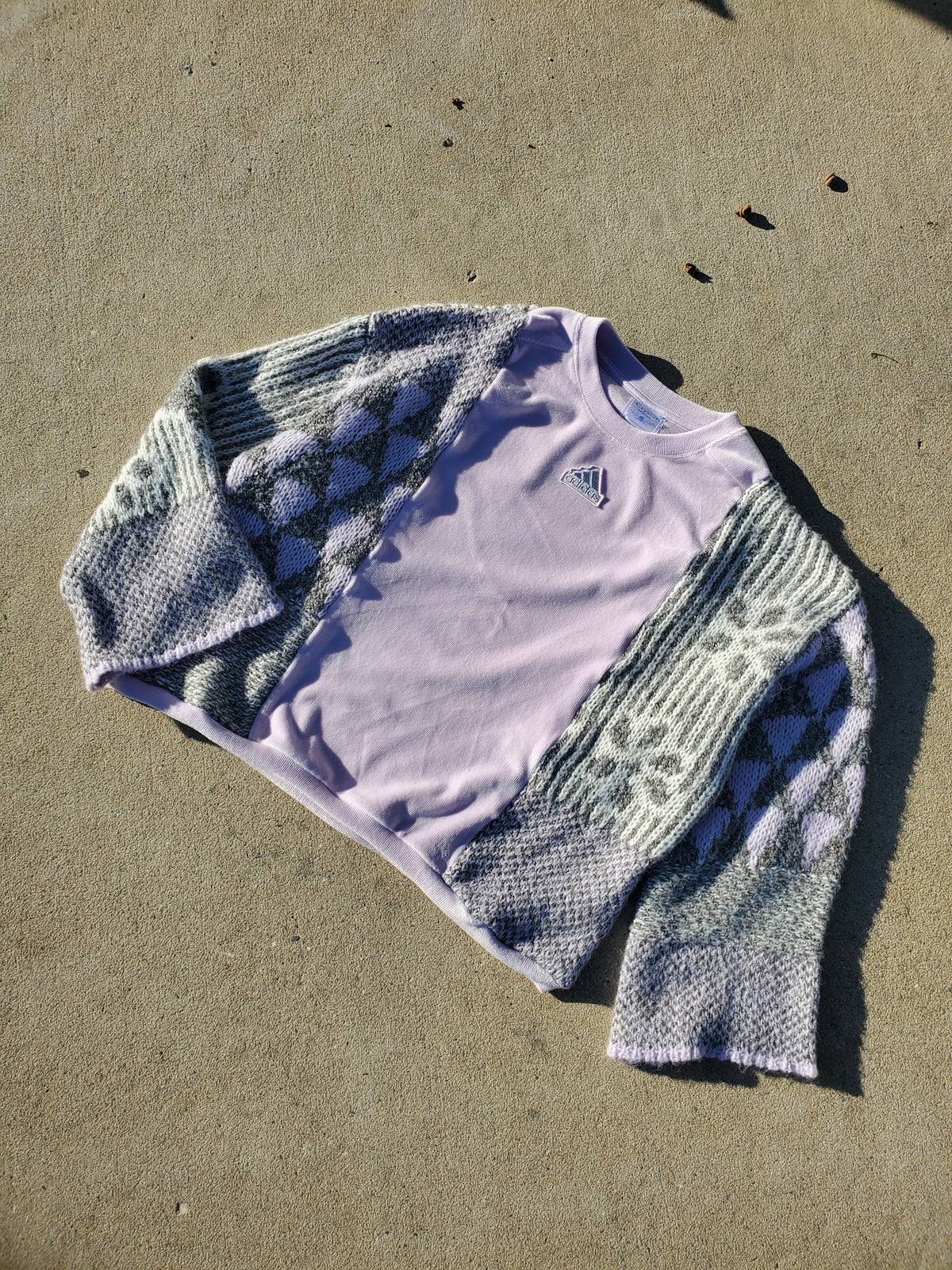 Lilac Cottage Sweater Rework (fits up to M)