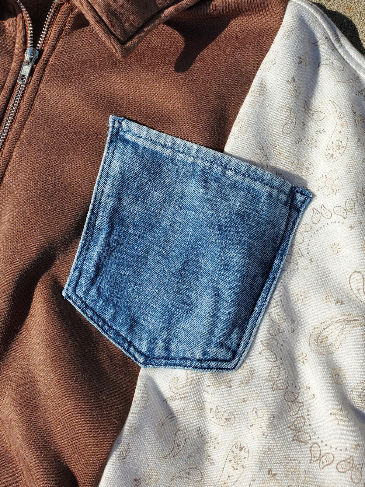 Cocoa & Denim Sweater Zip (fits up to L)