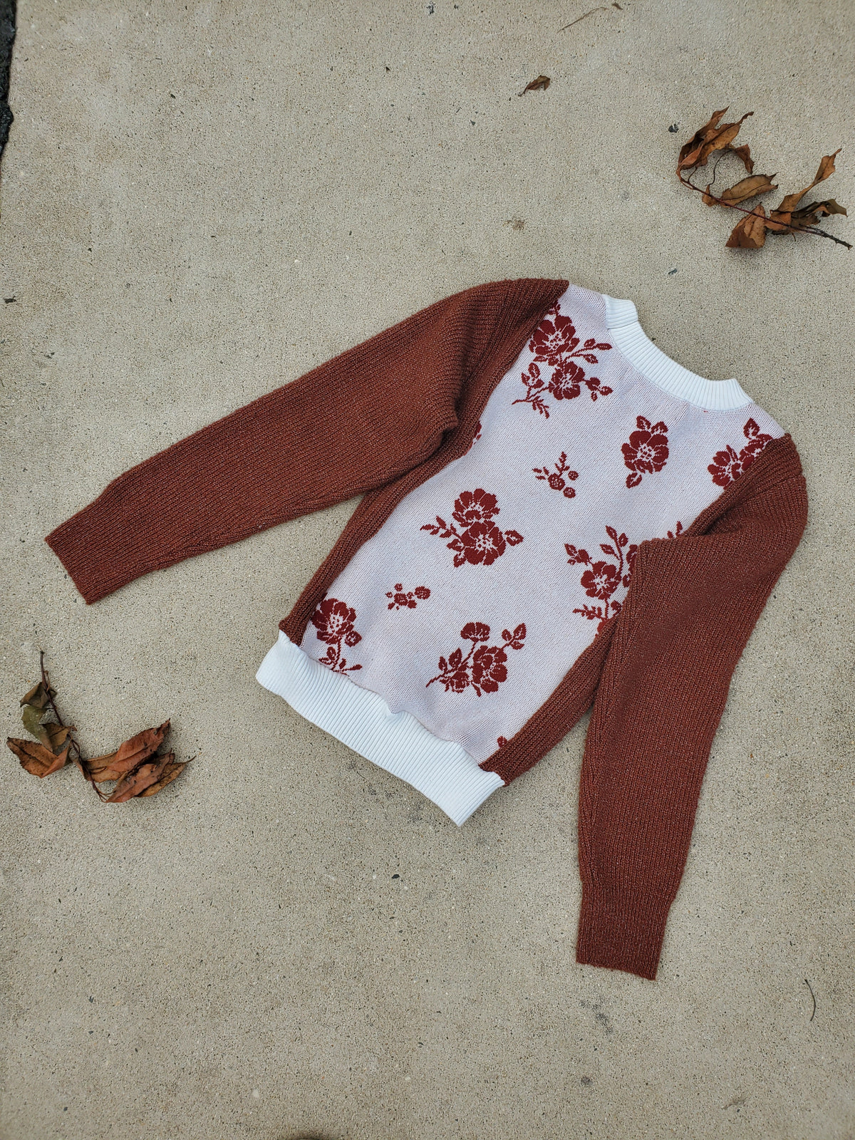 Rust Garden Sweater Rework Youth (6-8)