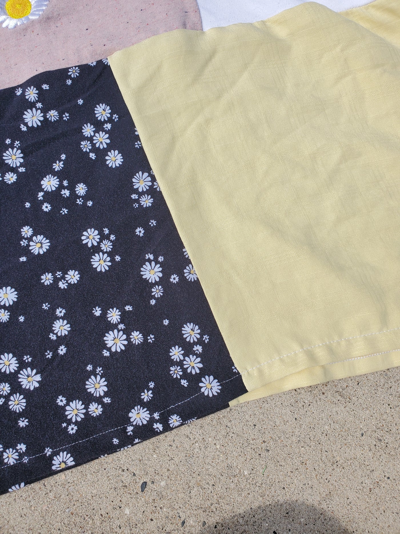 Buttercream Bloom Patchwork Tee