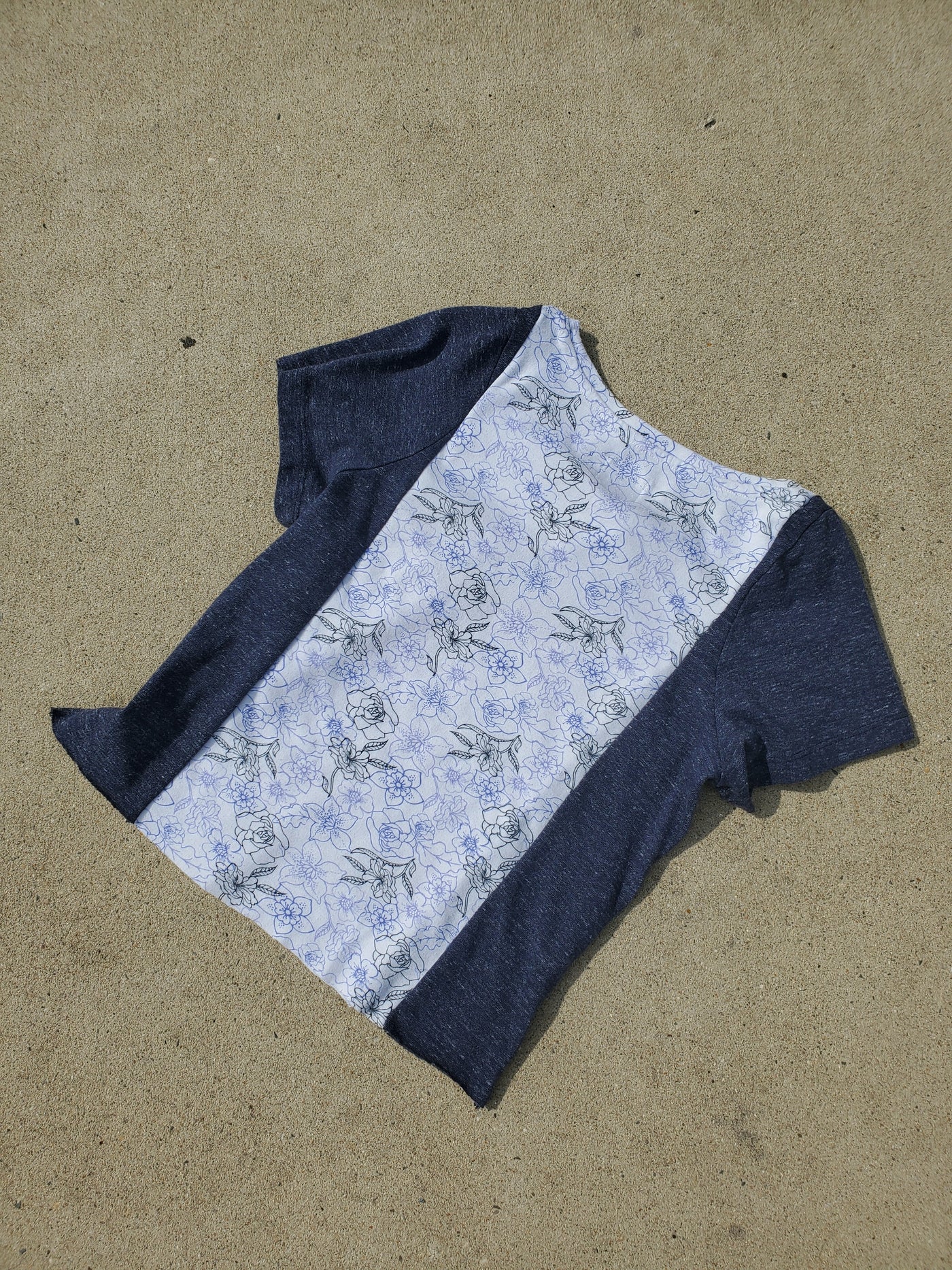 Navy Bloom Mommy & Me Tee Set