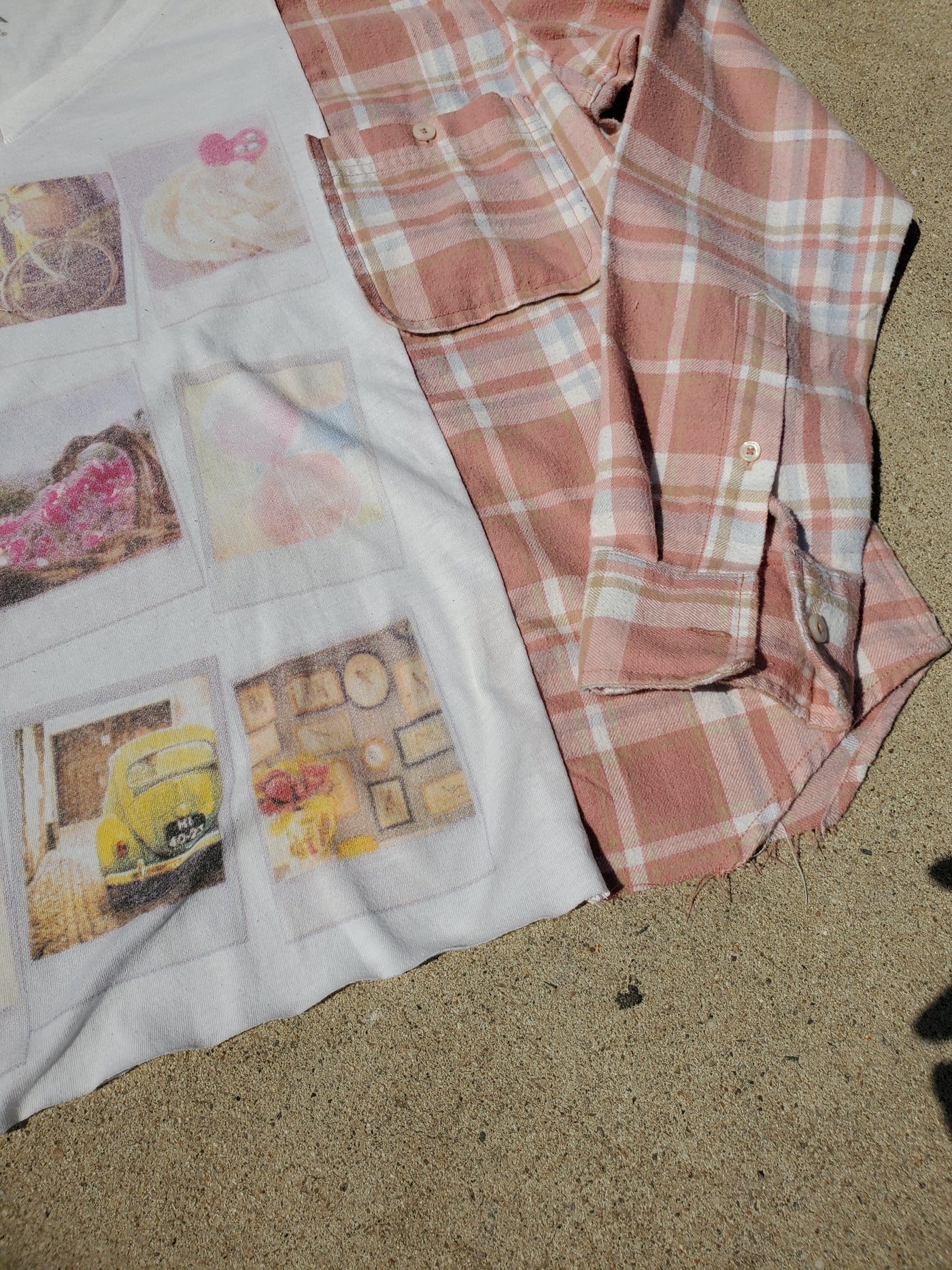 Soft Summer Polaroid Campfire Tee