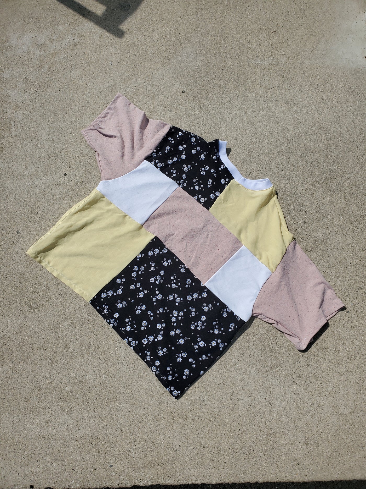 Buttercream Bloom Patchwork Tee
