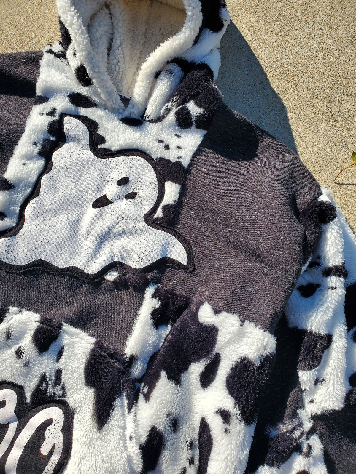 Boo & Moo Patchwork Hoodie (fits up to XL)