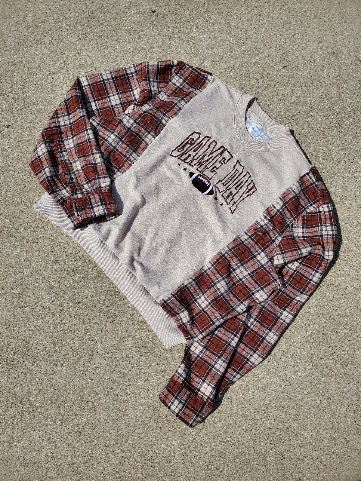 Field & Flannel Sweater Rework (fits up to XL)