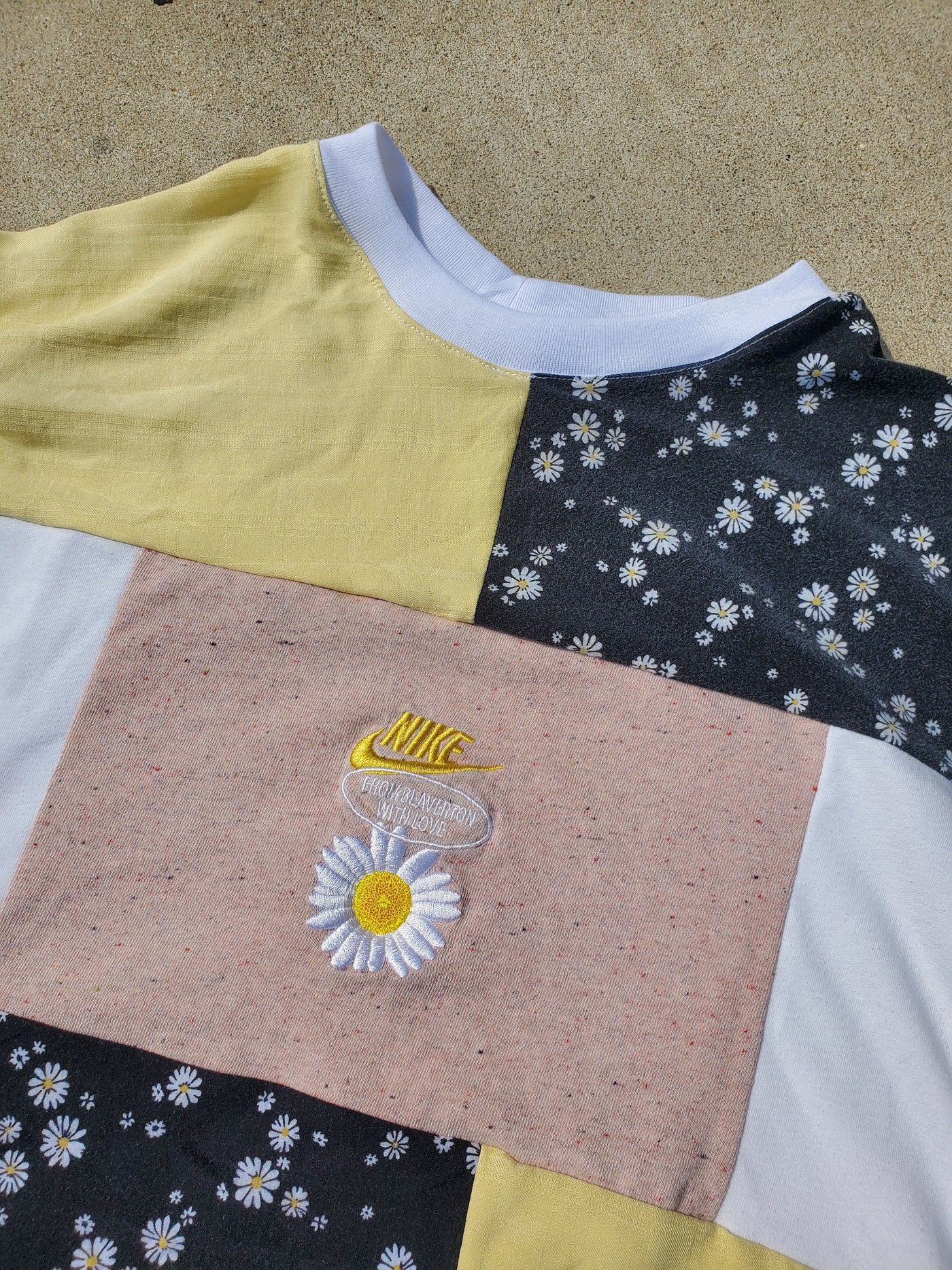 Buttercream Bloom Patchwork Tee