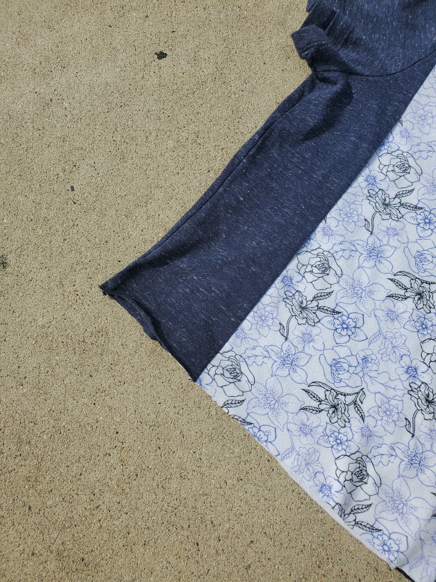 Navy Bloom Mommy & Me Tee Set