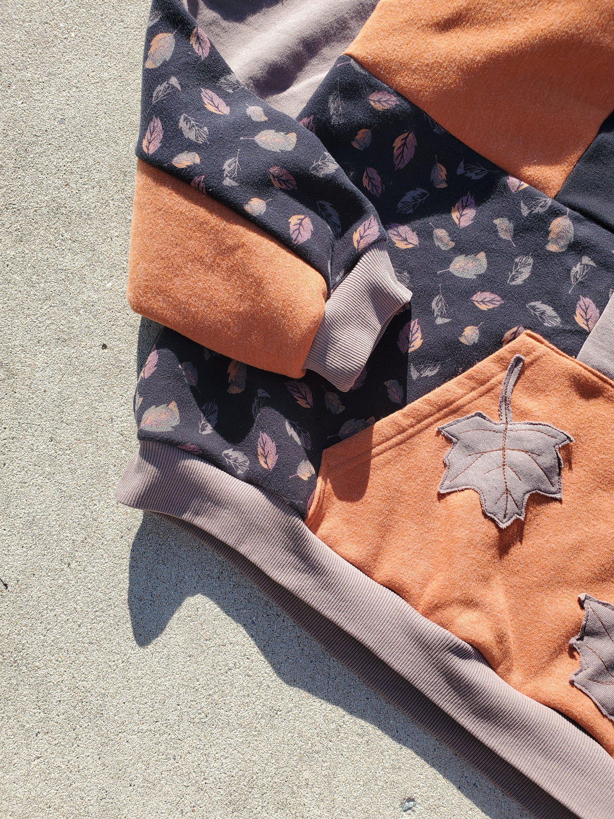 October Woods  Patchwork Hoodie (fits up to XL)