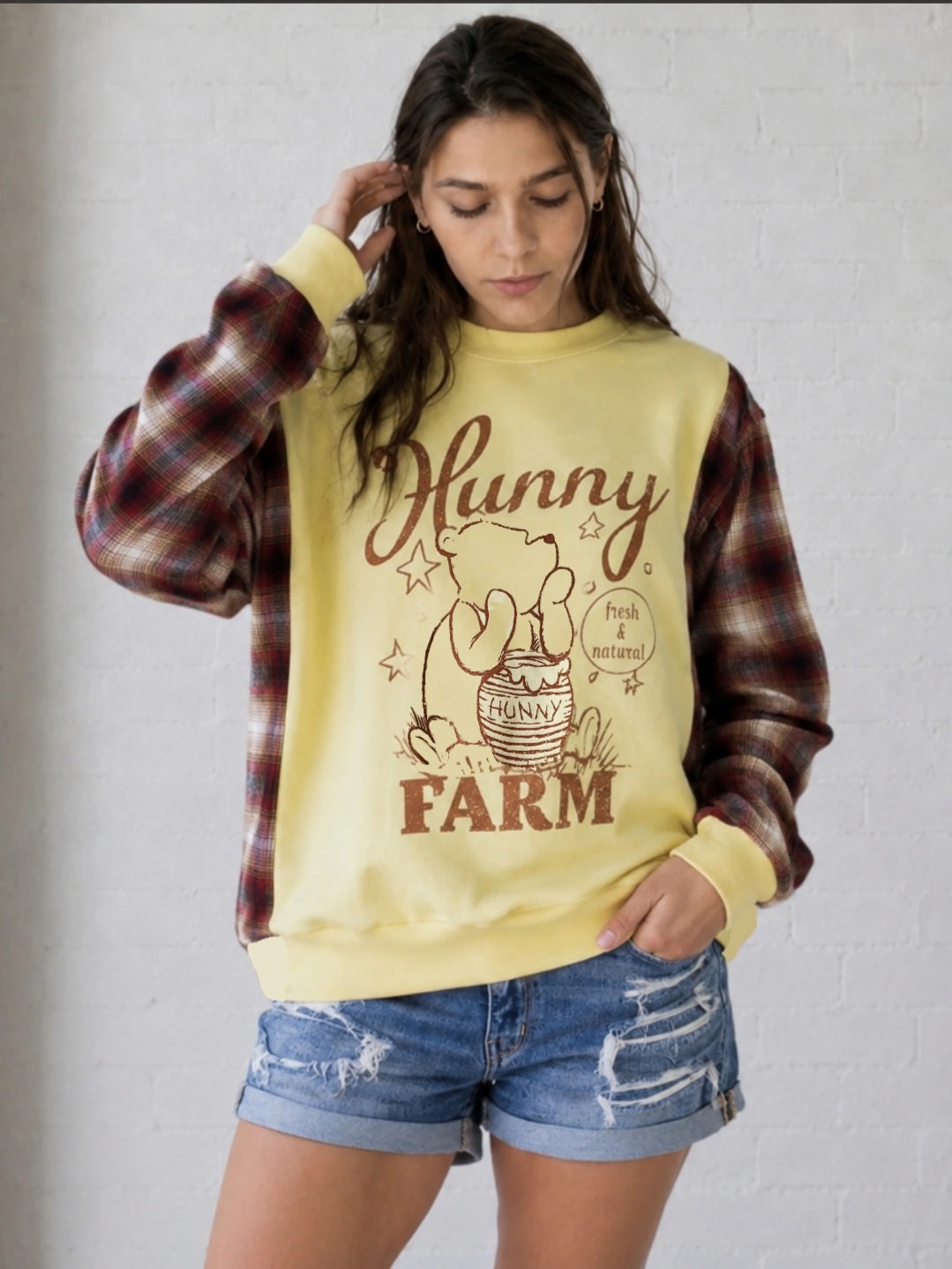 Honey Hollow Flannel Crew