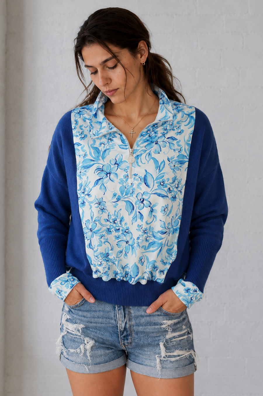 Porcelain Garden Half Zip