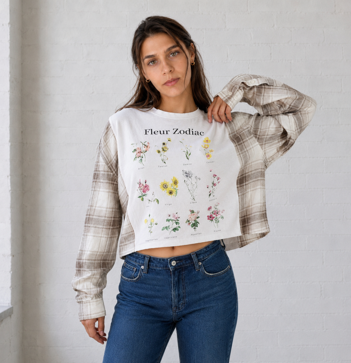 Constellation Bloom Crop Tee