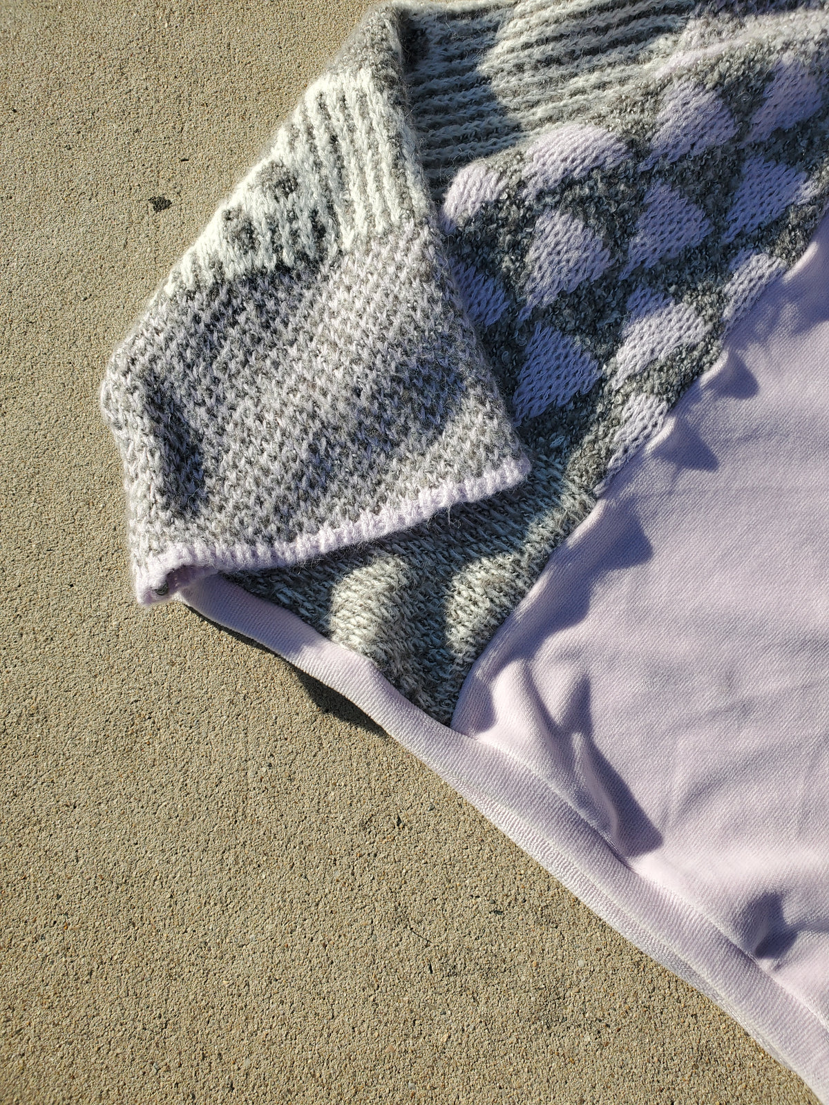 Lilac Cottage Sweater Rework (fits up to M)