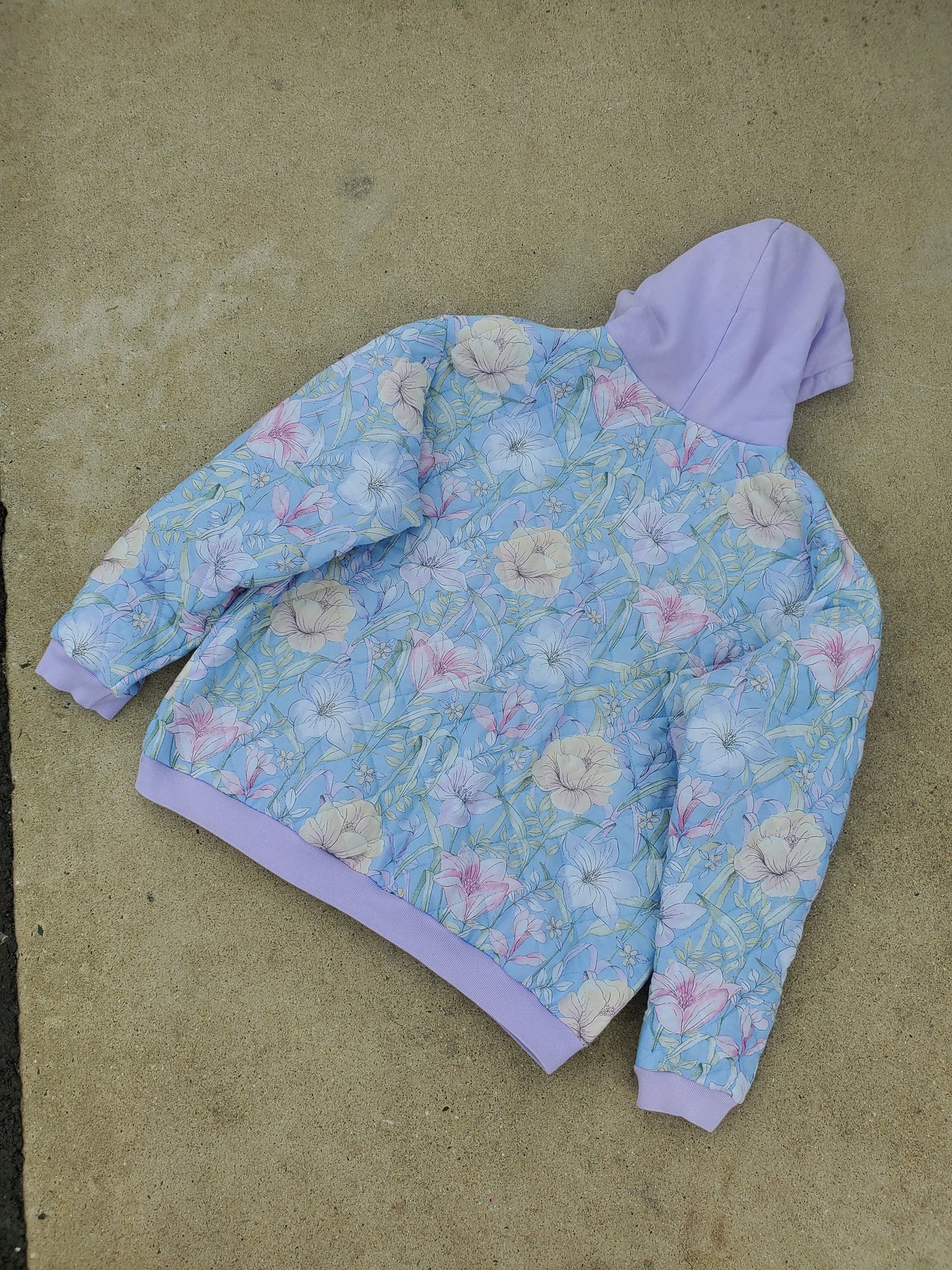 Blossom Breeze Quilted Hoodie