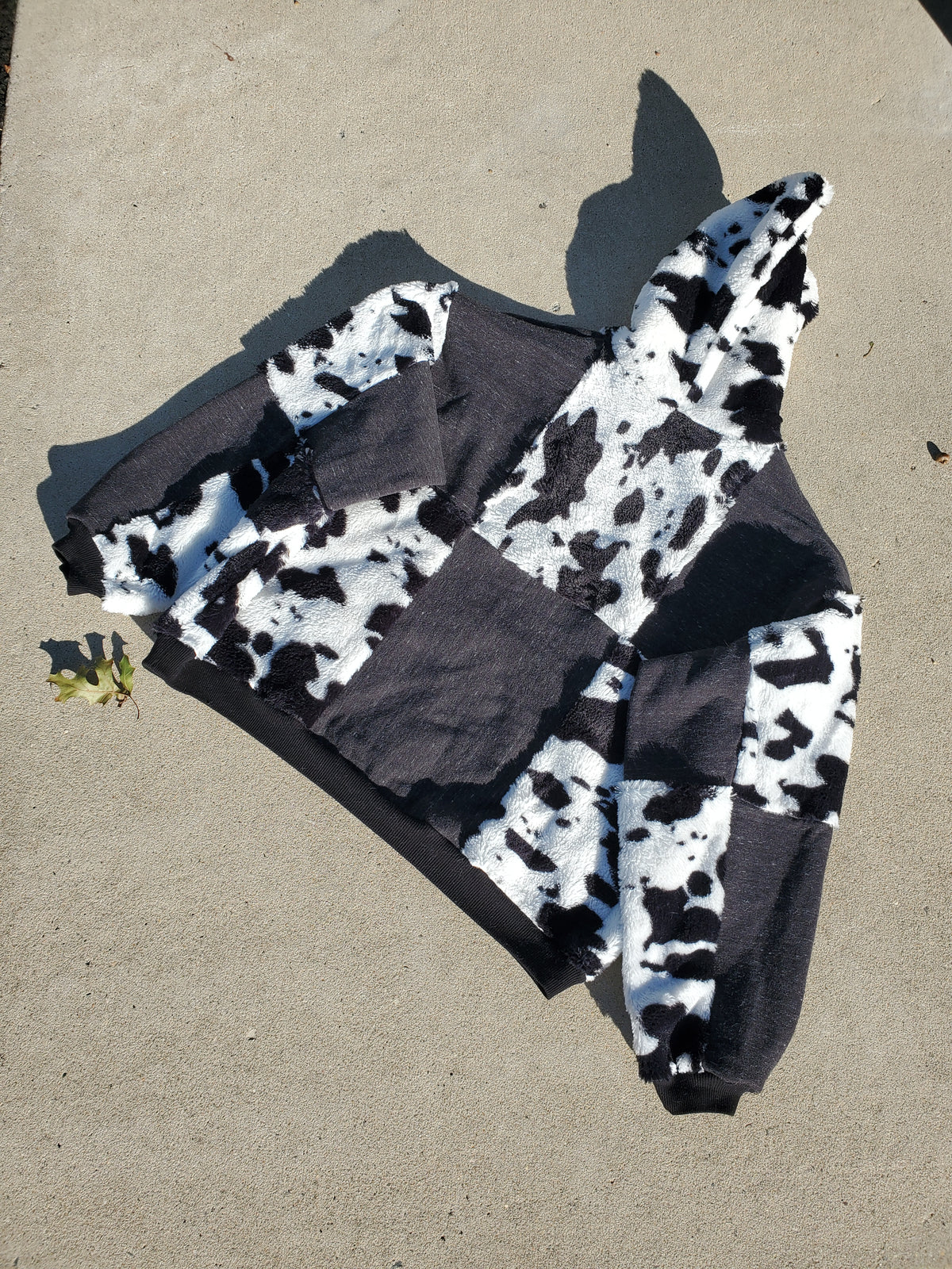Boo & Moo Patchwork Hoodie (fits up to XL)